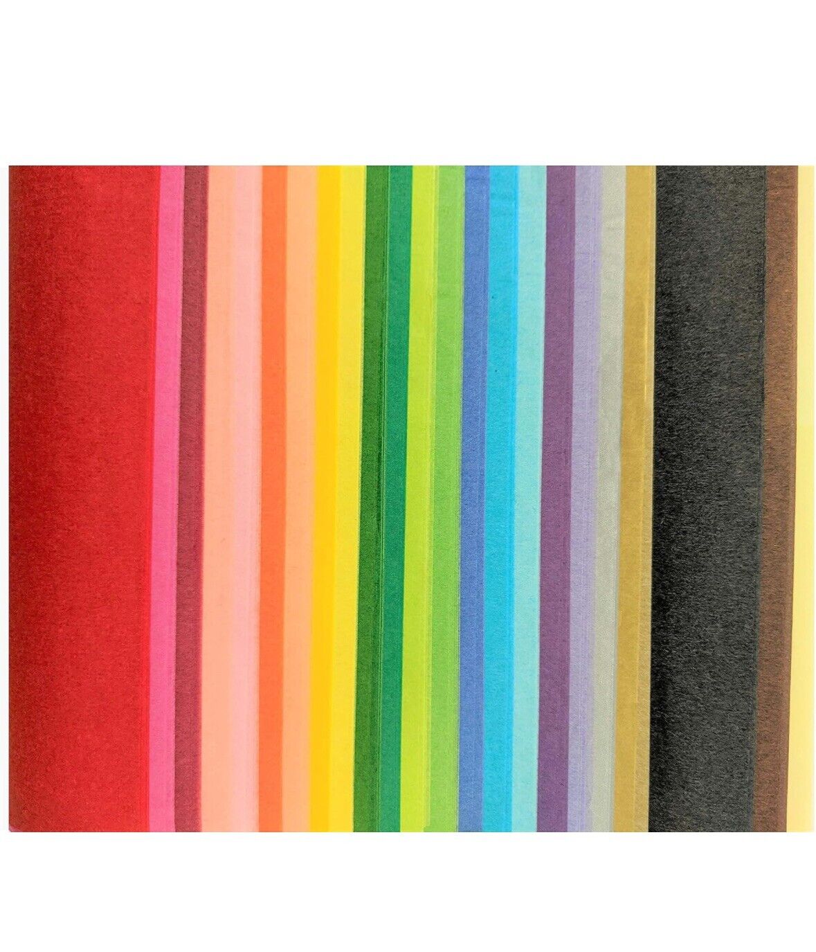 Multicolored Tissue Paper 20"x26" 300 Pack 25 Colors Art Tissue for Gifts