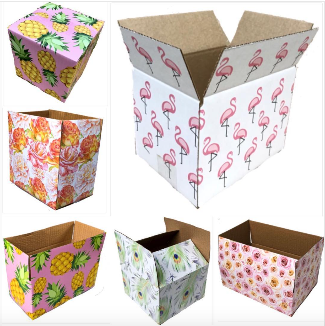 25 Designer Boxes corrugated custom printed Cardboard Box