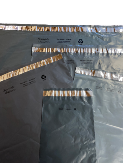 Fully Recycled Poly Mailers Earth Friendly Shipping Bags - Sensible Mailers