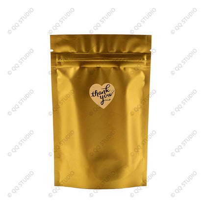 500pcs 1in Thank You Stickers Kraft Paper Heart Shaped for Gift Card