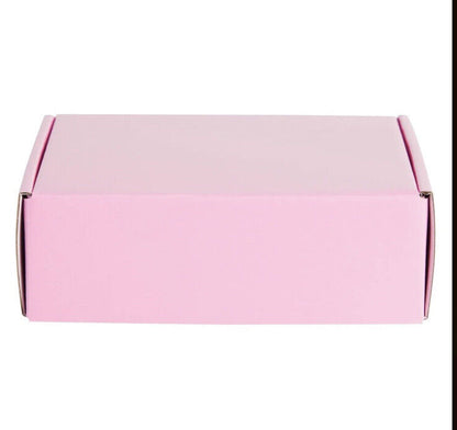 25 Pack Pink Corrugated Shipping Paper Mailer Packing Boxes for Business, 6x6x2"