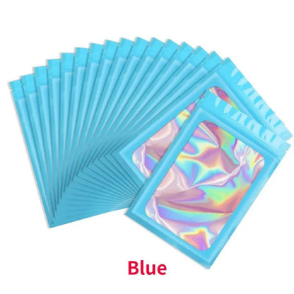 50Pcs Translucent Smell Proof Mylar Bags Resealable Odor Proof Bags