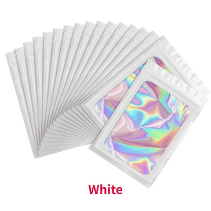 50Pcs Translucent Smell Proof Mylar Bags Resealable Odor Proof Bags